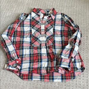 J. Crew Women’s Plaid Button-Down Shirt